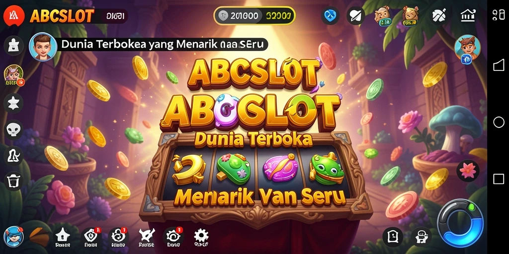 Tangkapan layar menunjukkan petualangan seru di dunia terbuka ABCSLOT.