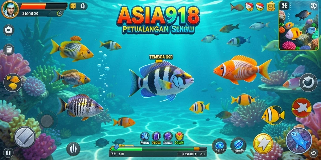 Gameplay seru menembak ikan dalam ASIA918.