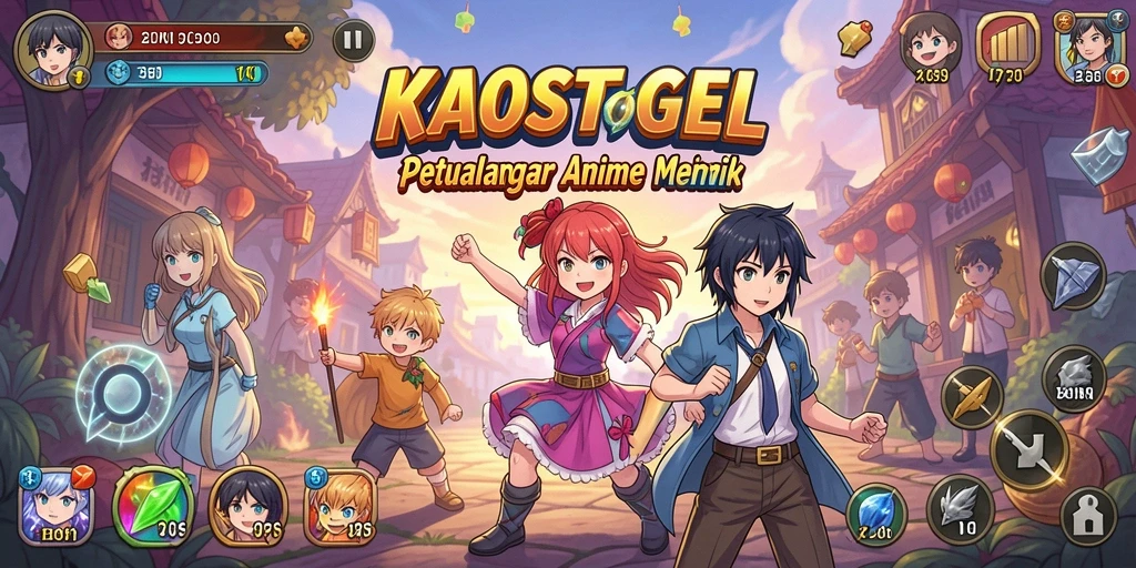 Tampilan gameplay KAOSTOGEL yang memukau dan penuh warna.