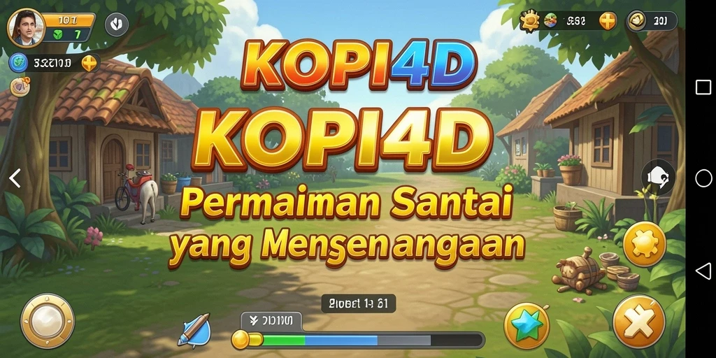 Tampilan gameplay KOPI4D yang penuh warna dan menarik.