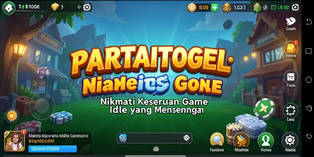Screenshot gameplay PARTAITOGEL menampilkan pengalaman Idle yang seru.