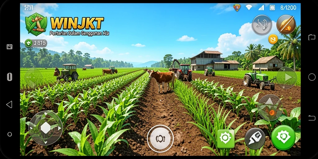 Gameplay seru pertanian di WINJKT dengan grafis yang menarik.