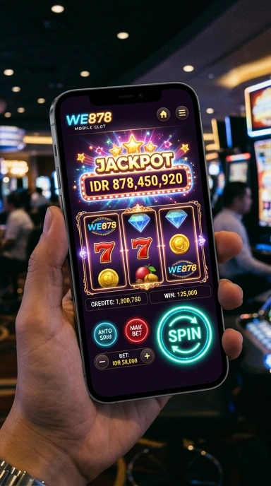 Tampilan utama aplikasi we878 yang menarik dan informatif.